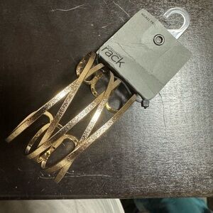 Nordstrom Rack Cuff Silver Textured‎ Bracelet - NWT